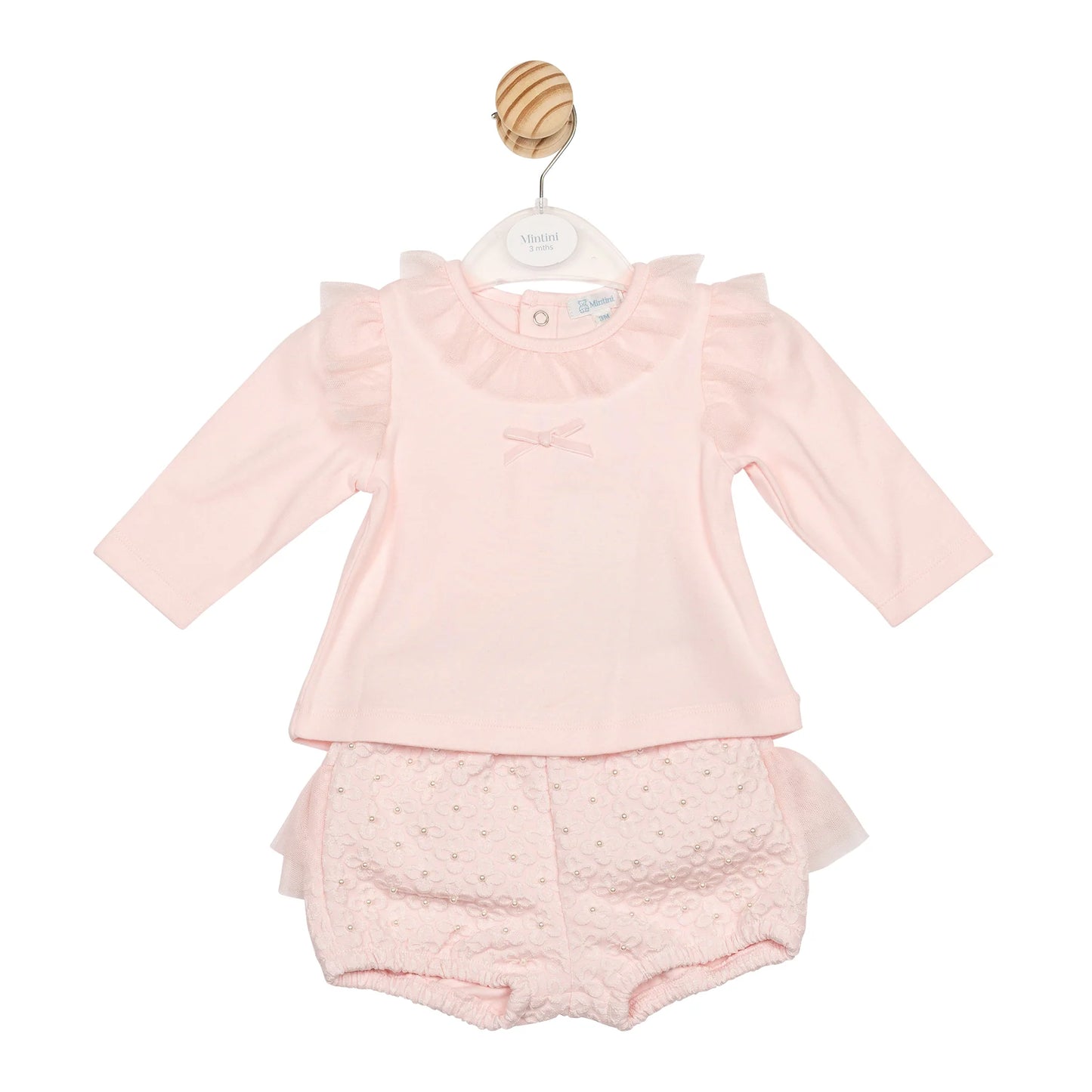 Mintini Pink Top & Bloomers Set