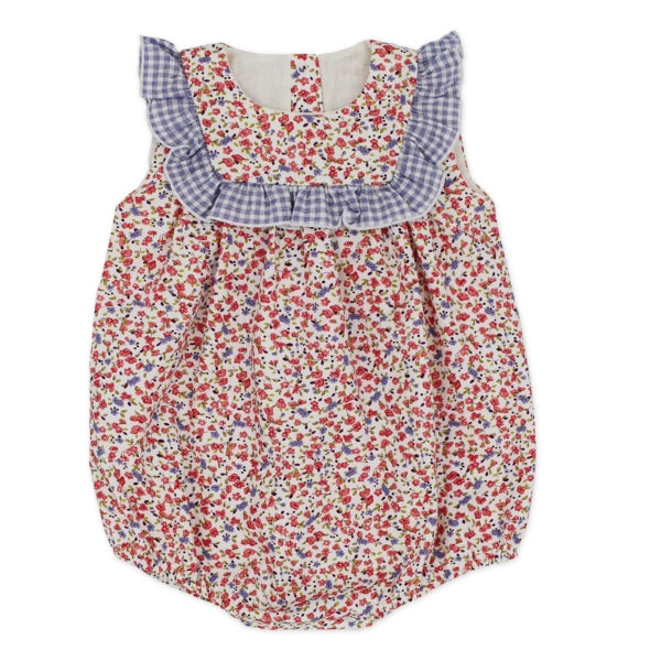Rapife Floral Gingham Romper