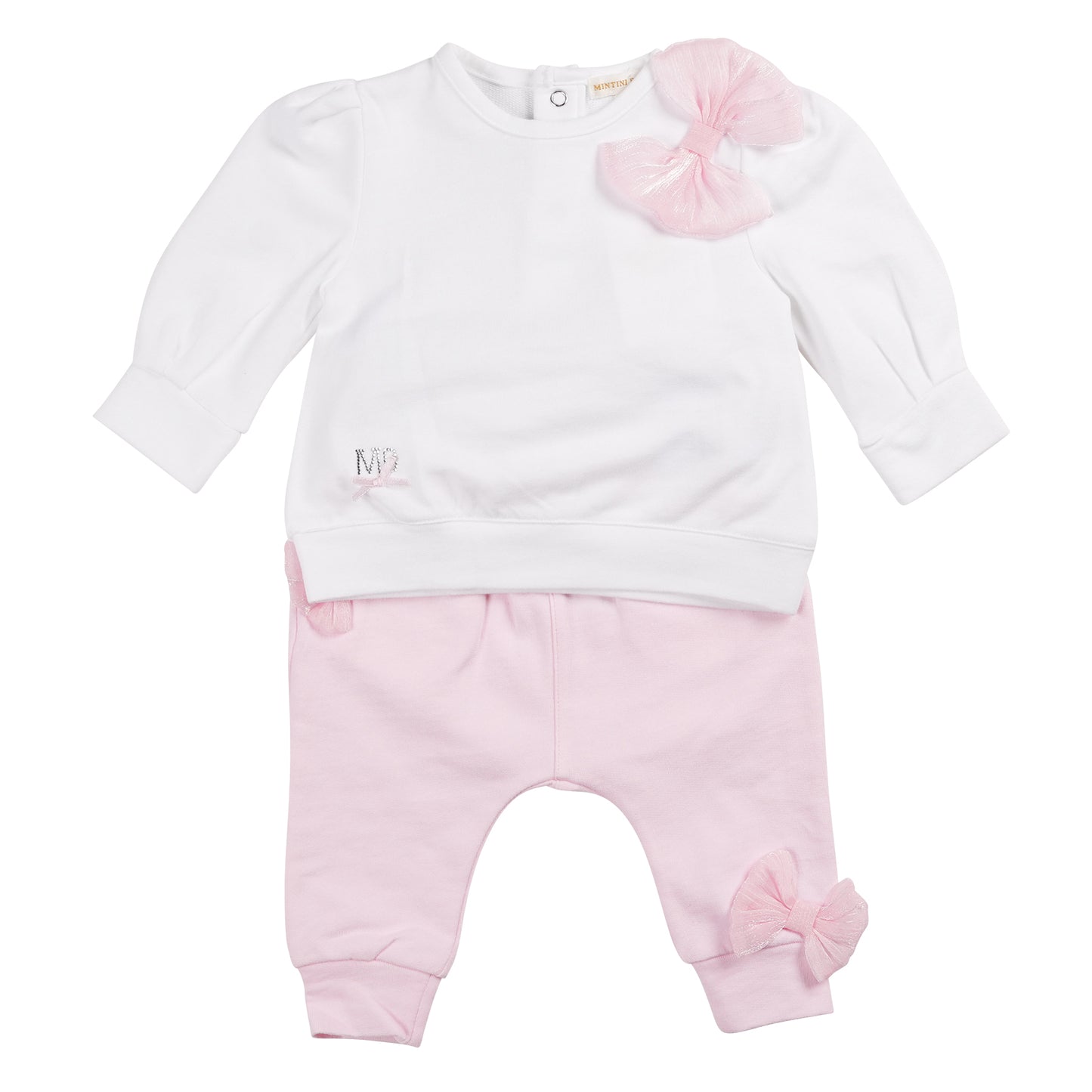 Mintini Pink Tulle Bow Jogset MB6411