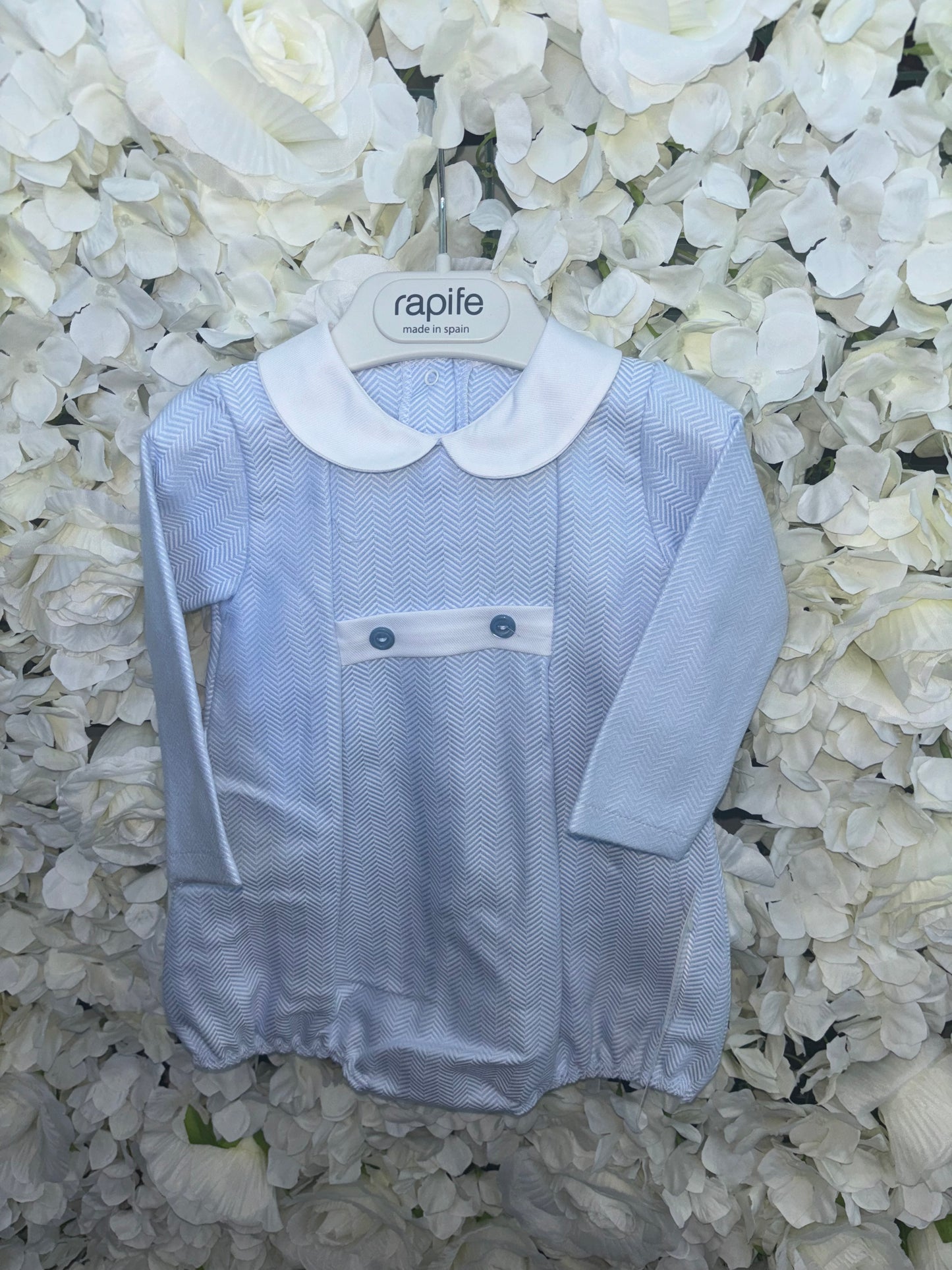 Rapife Blue Zigzag Romper