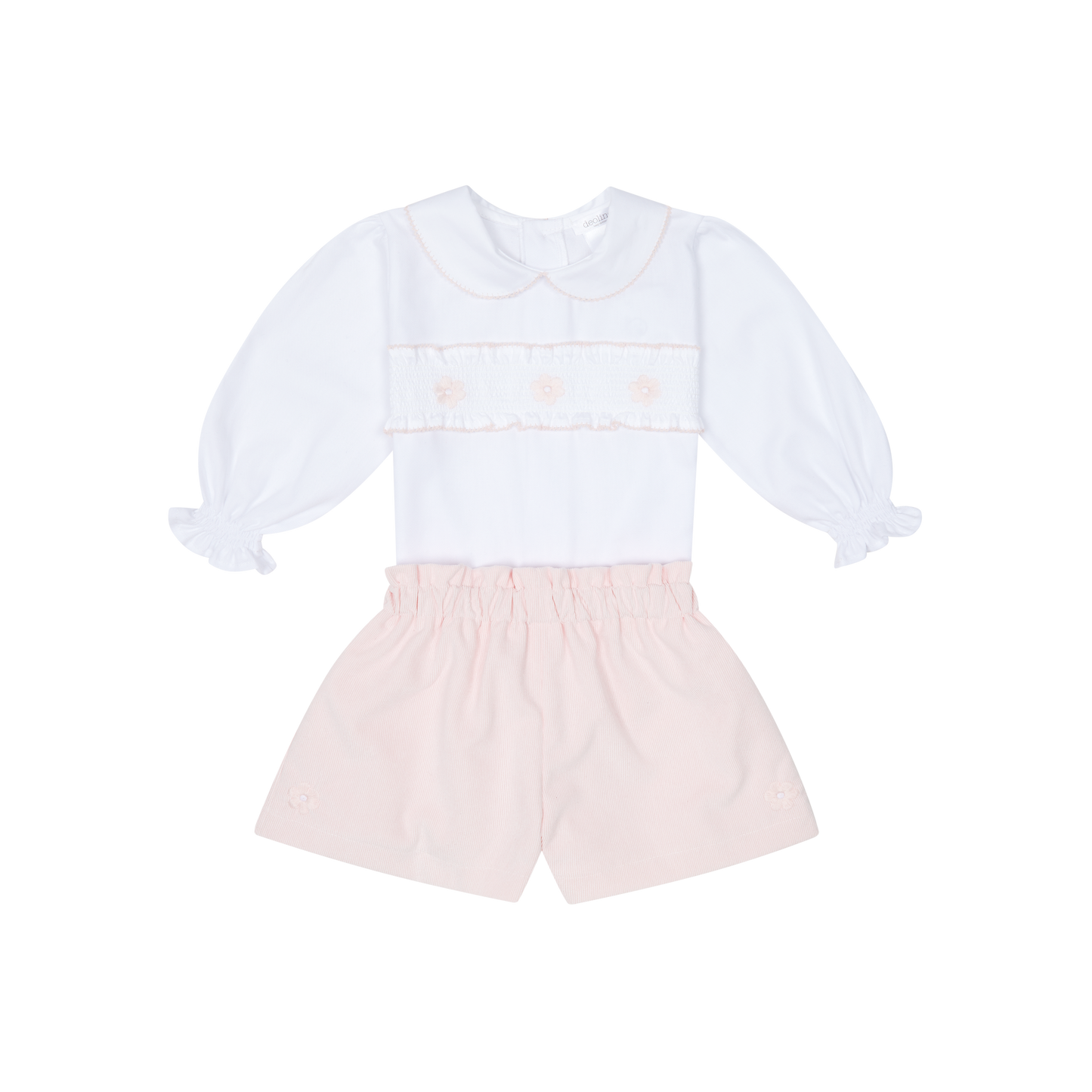 Deolinda Floral Smocked Top & Shorts Set