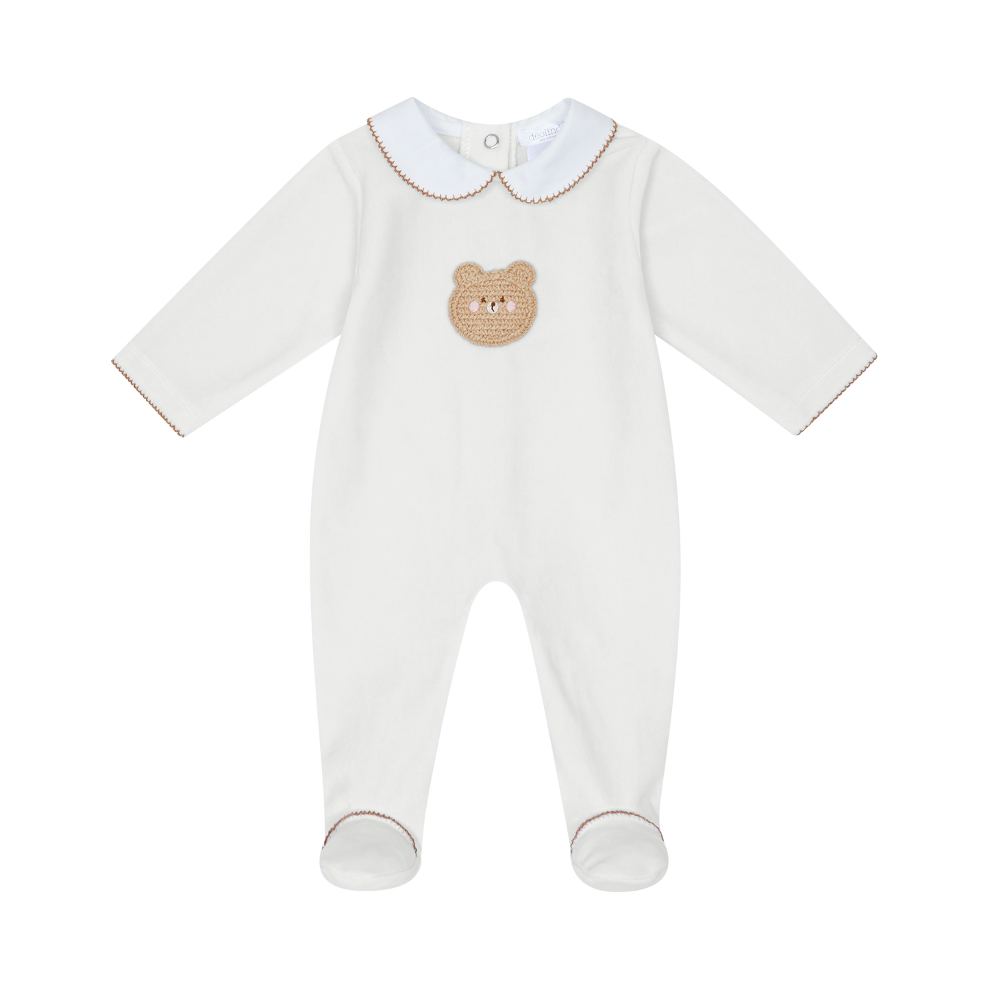 Deolinda Teddy Velour Sleepsuit