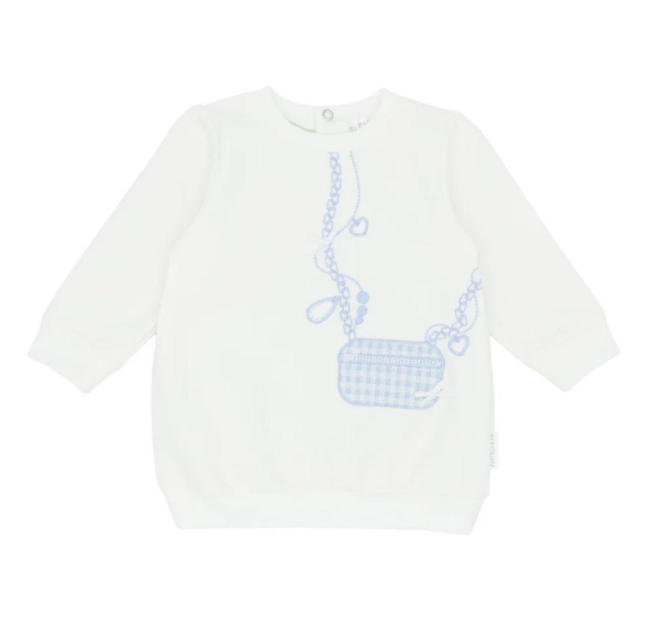 Pastels & Co white and blue Belusky Sweatshirt Dress