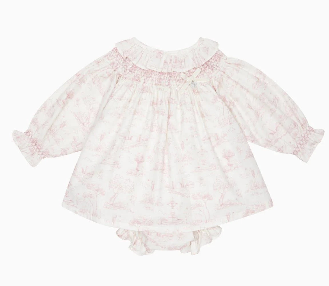 Deolinda Smocked Dress & Bloomer Set