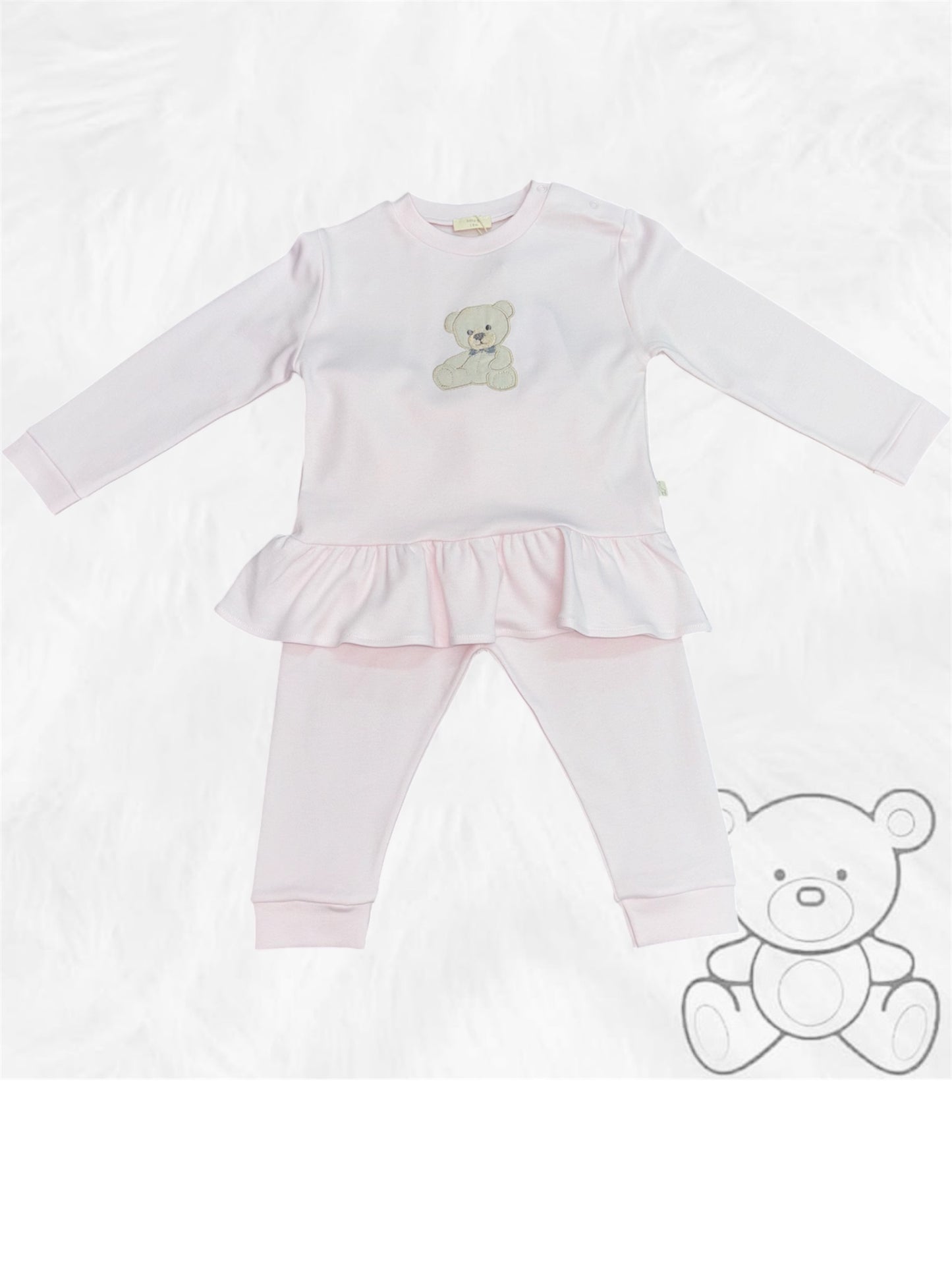 Baby Gi Pink Teddy Loungeset