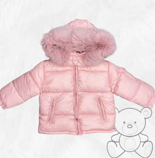 Wee Me Pink Puffer Coat