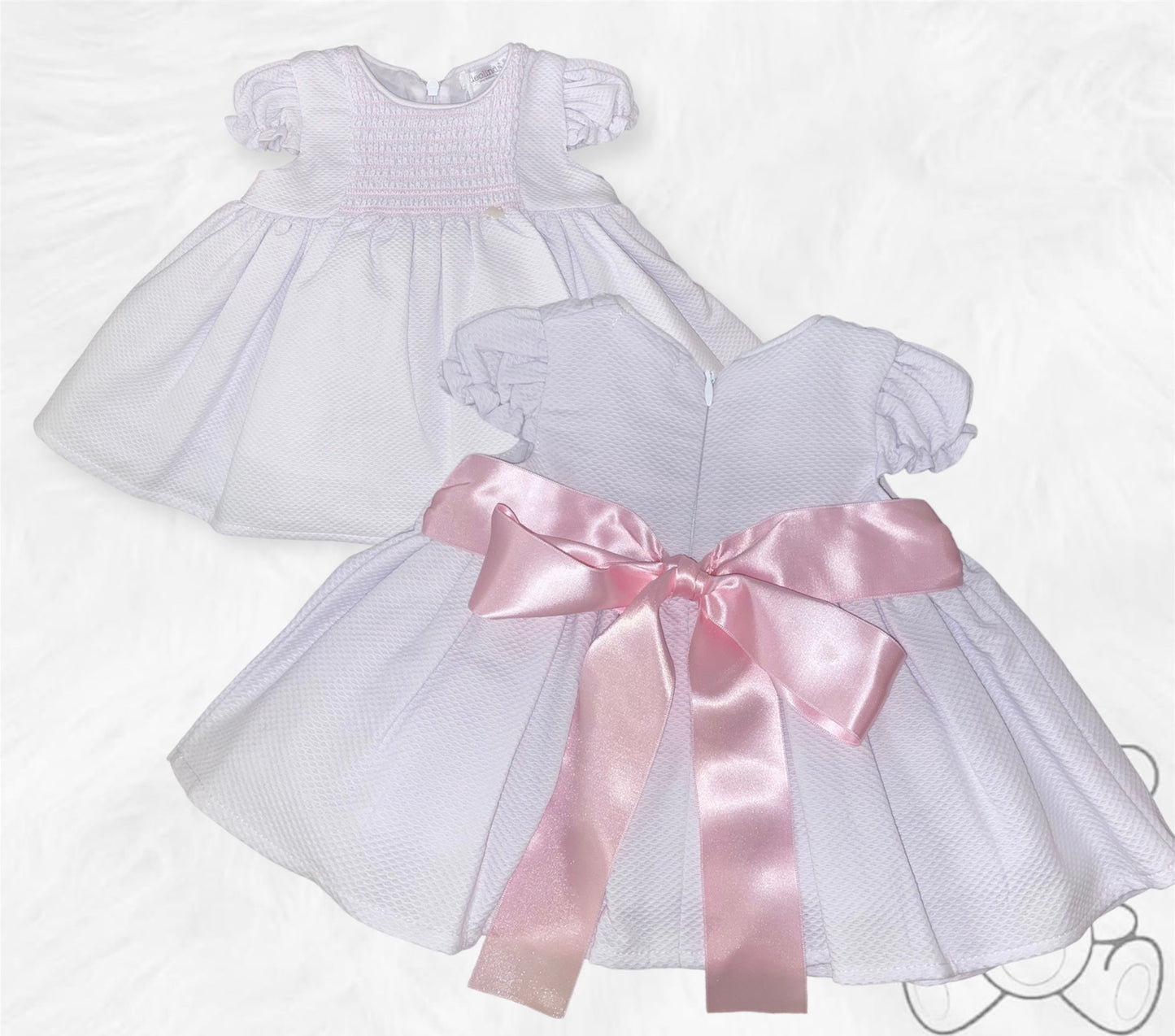 Deolinda Pink Bow Dress