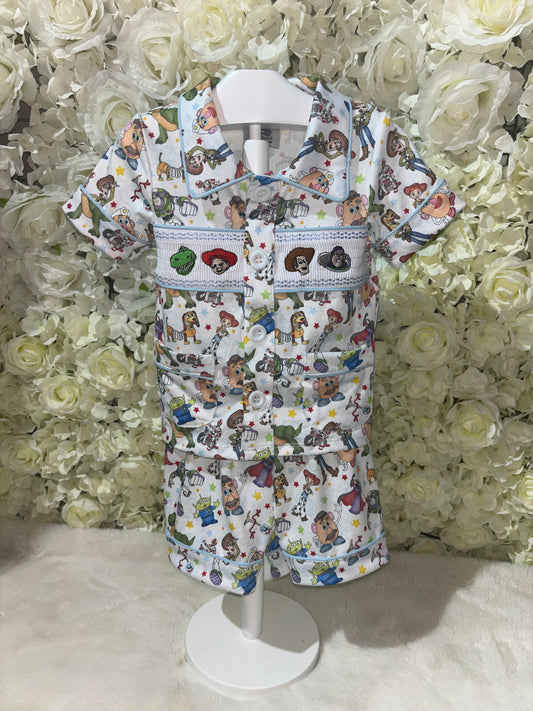 Boys Toy Story Smocked Pyjamas