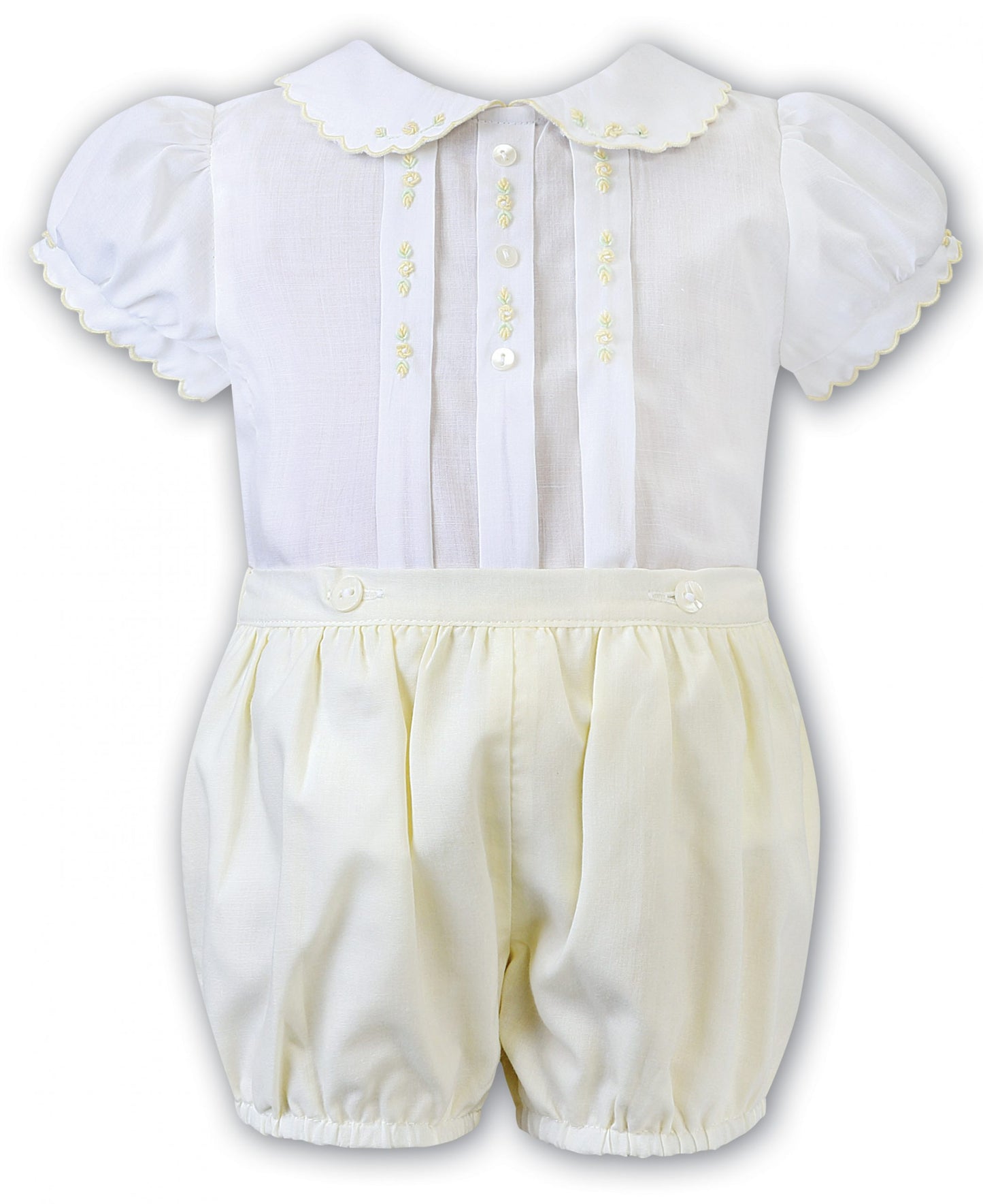 Sarah Louise White & Lemon 2 Piece Set