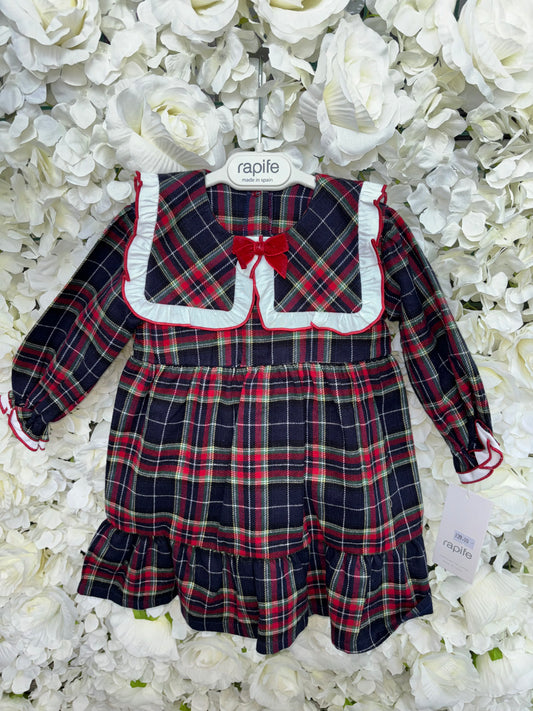 Rapife Navy Tartan Dress