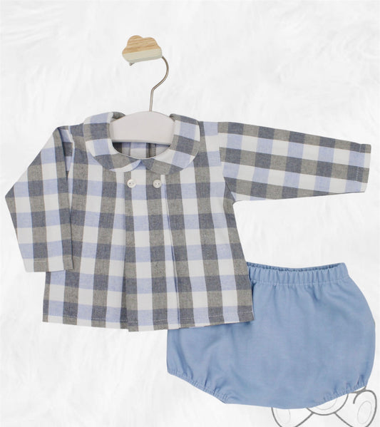 Rapife Blue & Grey Shirt & Jampants Set