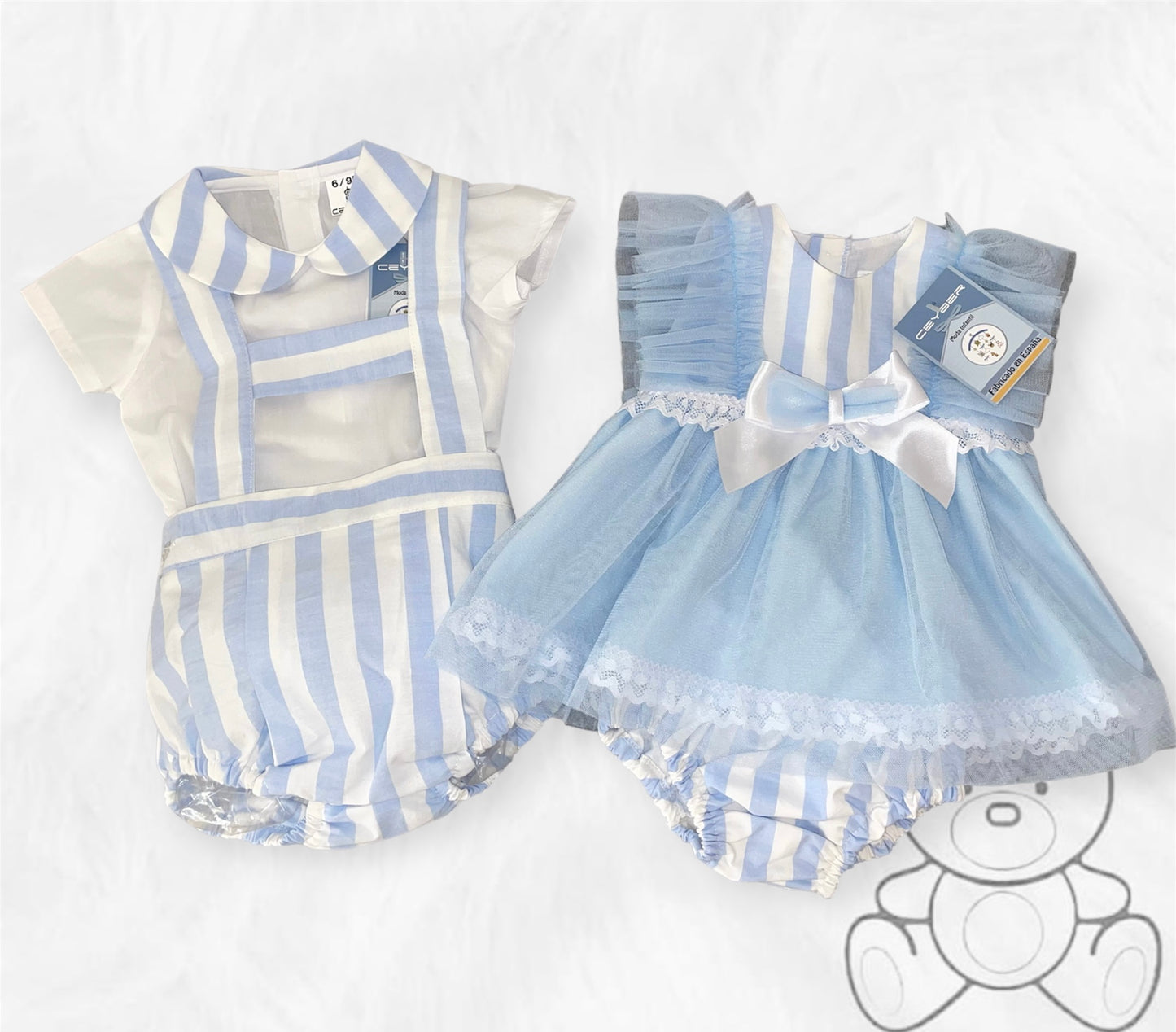 Ceyber Blue Stripe Romper