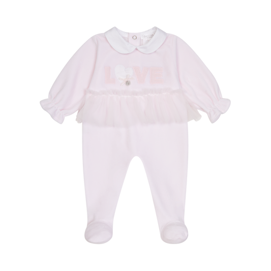 Deolinda Pink Love Tutu Sleepsuit