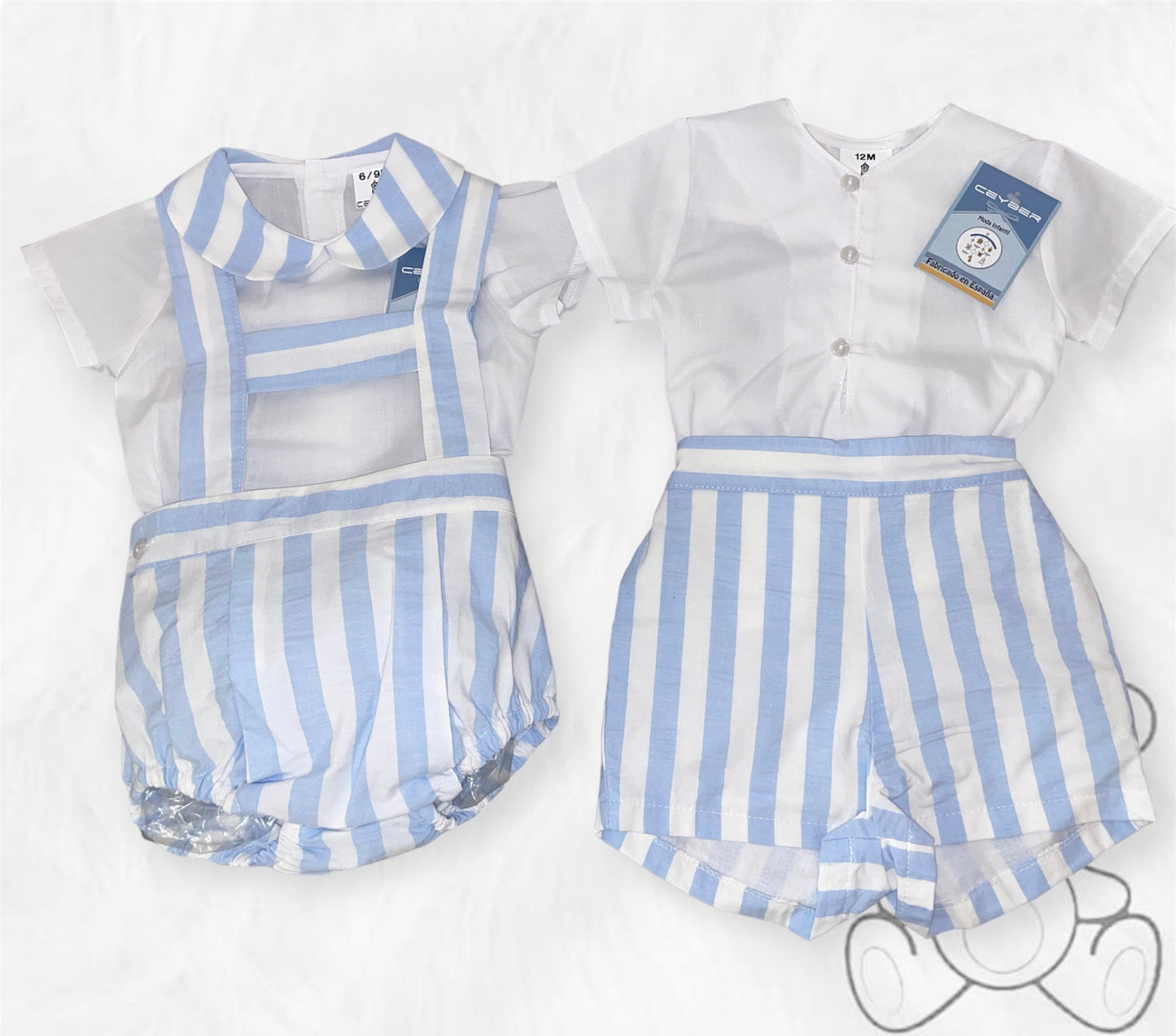 Ceyber Blue Stripe Romper