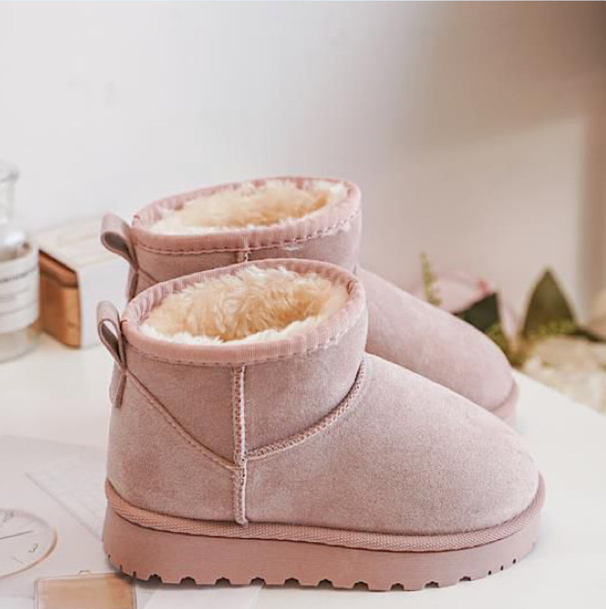 Dusky Pink Boots