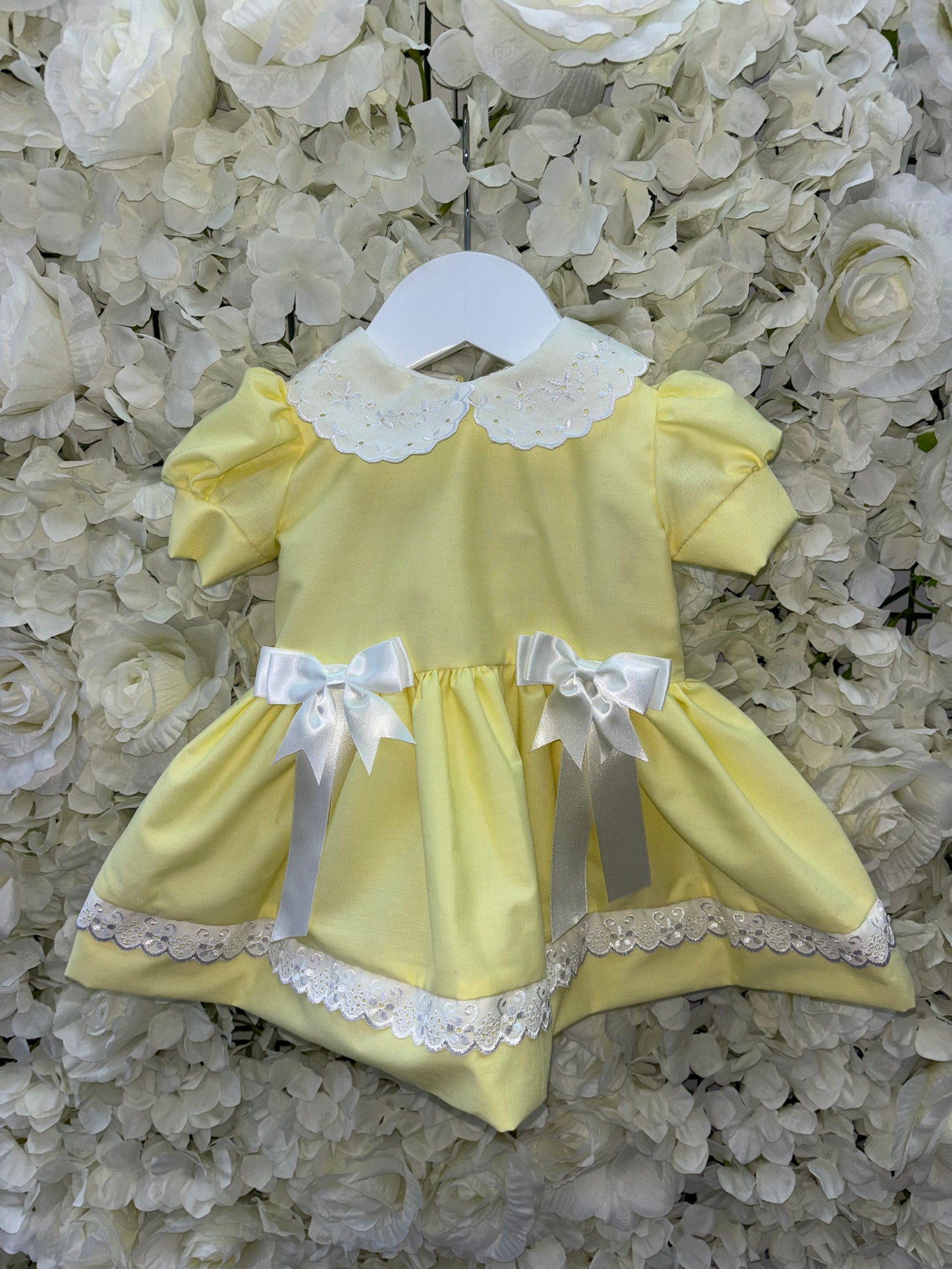 Lemon Double Bow Summer Dress