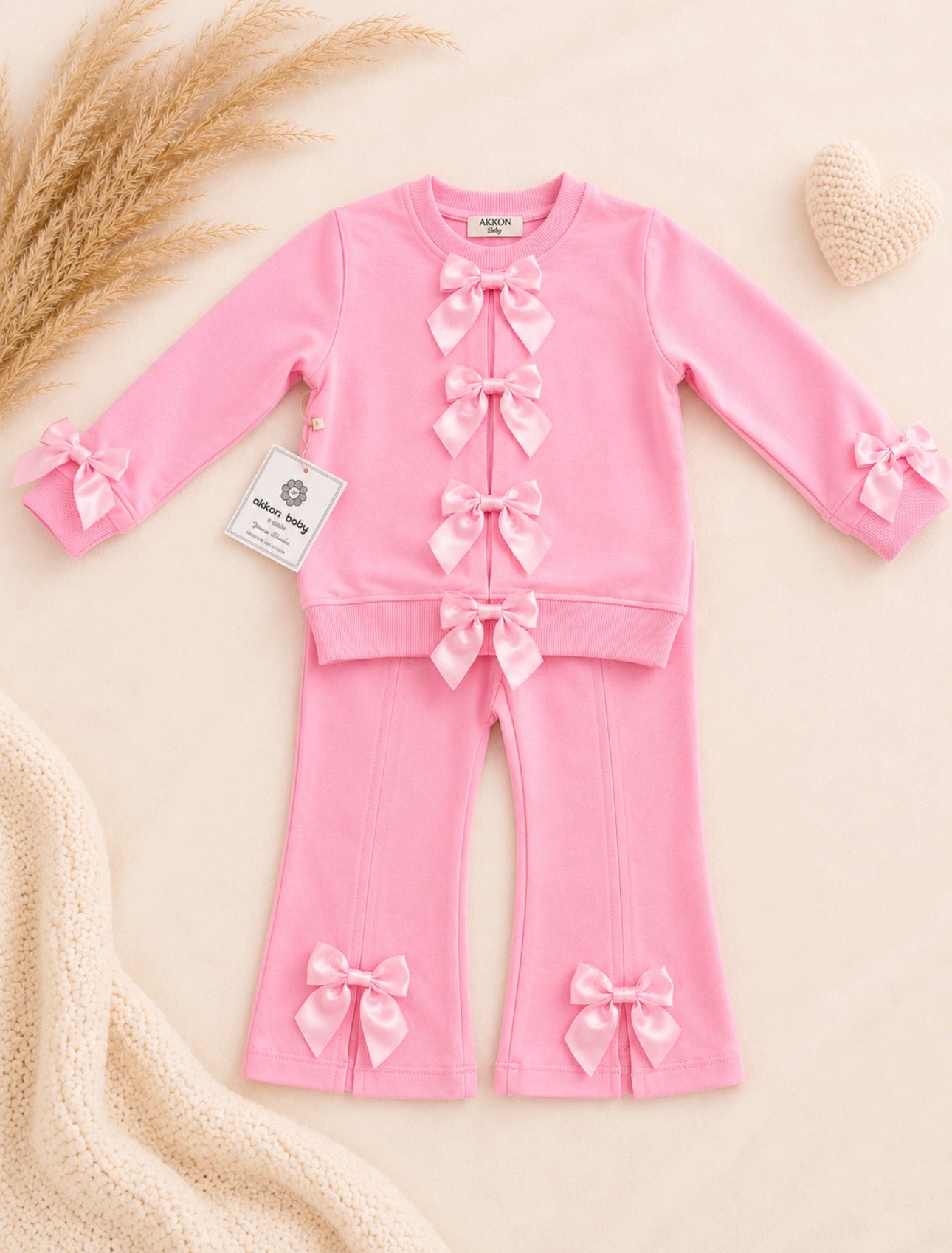 Pink Bow Lounge set