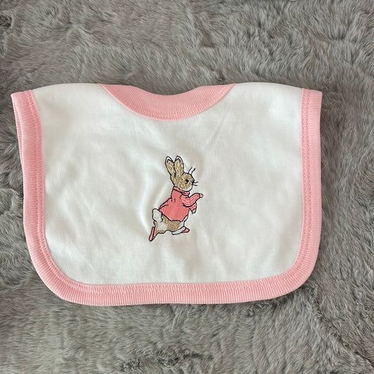 Pink Peter Rabbit Bib