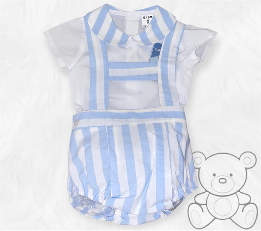 Ceyber Blue Stripe Romper