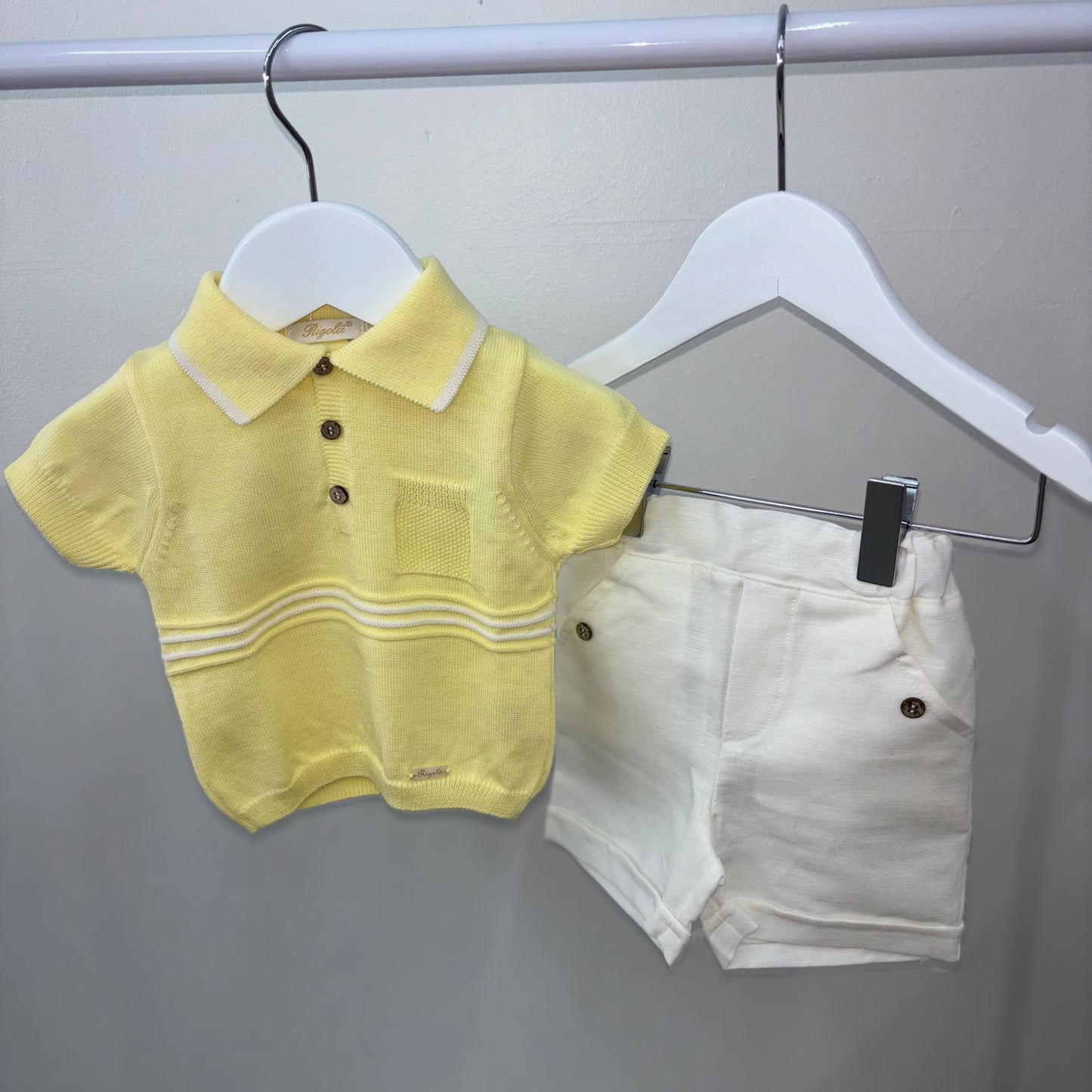 Rigola Lemon Polo & Shorts Set