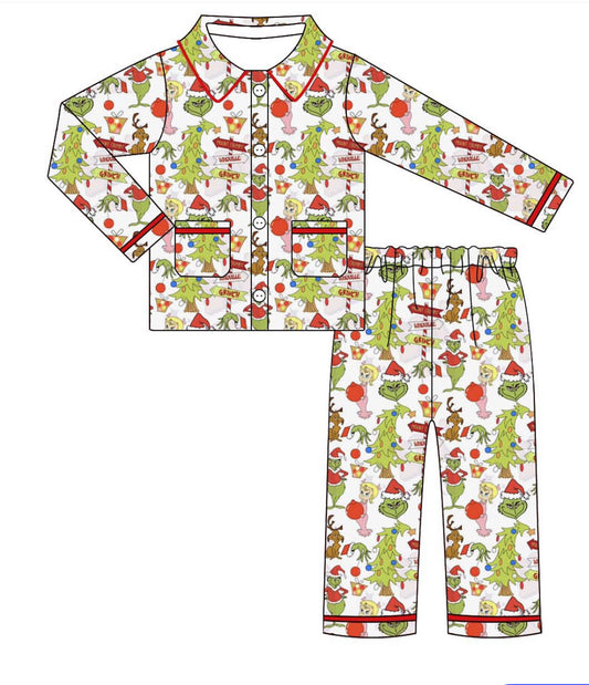 Unisex grinch Christmas Pyjamas