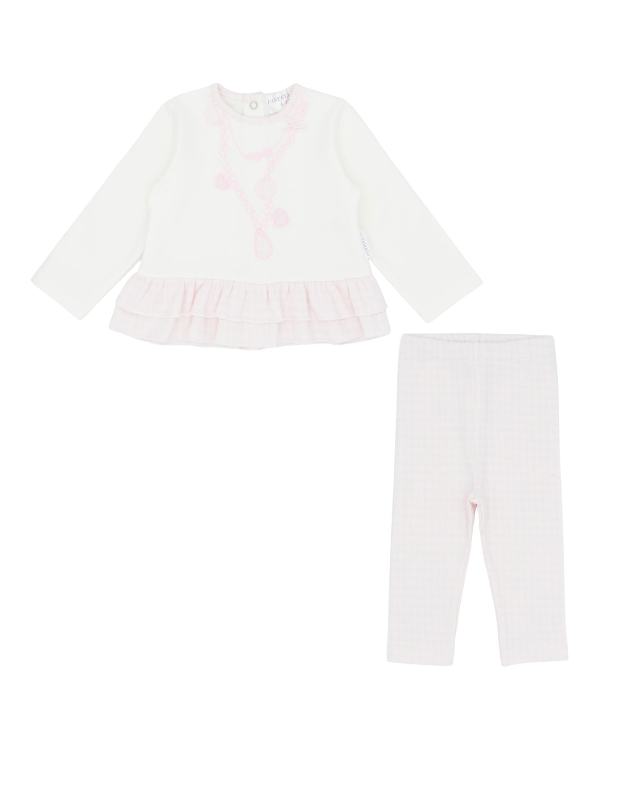 Pastels & Co Pink Cora Leggings and Top Set