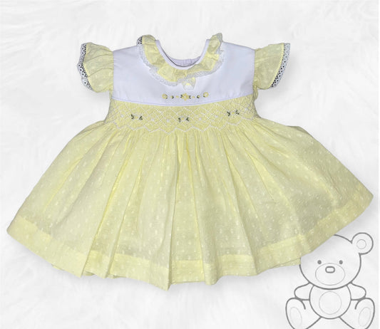 Pretty Originals Lemon Smocked Dress MT02371E