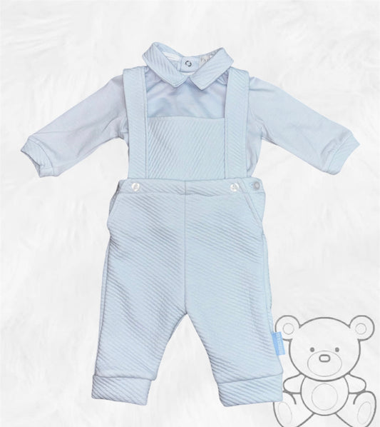 Pastels & Co Blue Dungarees & Top Set