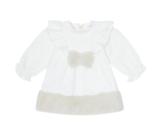 Deolinda Fur Trim Dress