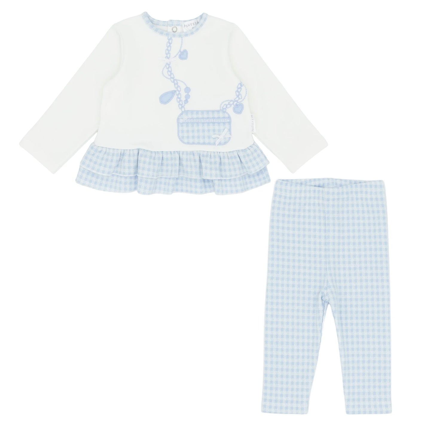 Pastels & Co Blue Cora Leggings and Top Set
