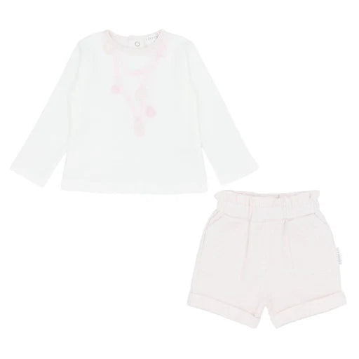 Pastels & Co Afador Pink Shorts and top set