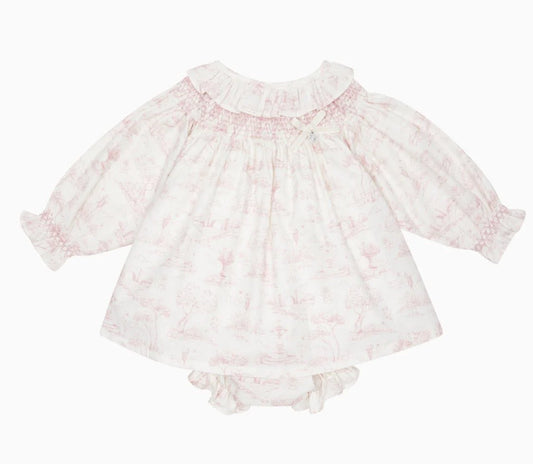 Deolinda Smocked Dress & Bloomer Set