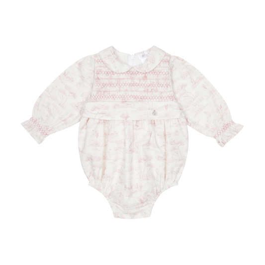 Deolinda pink Toile Romper