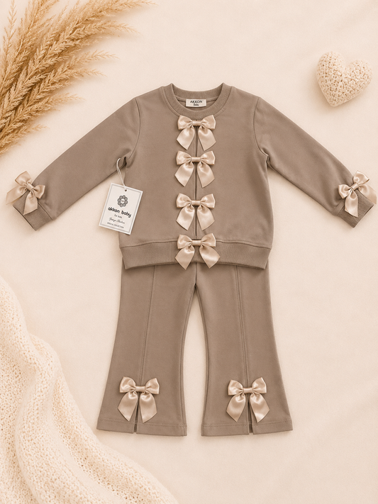 Beige Bow Lounge Set