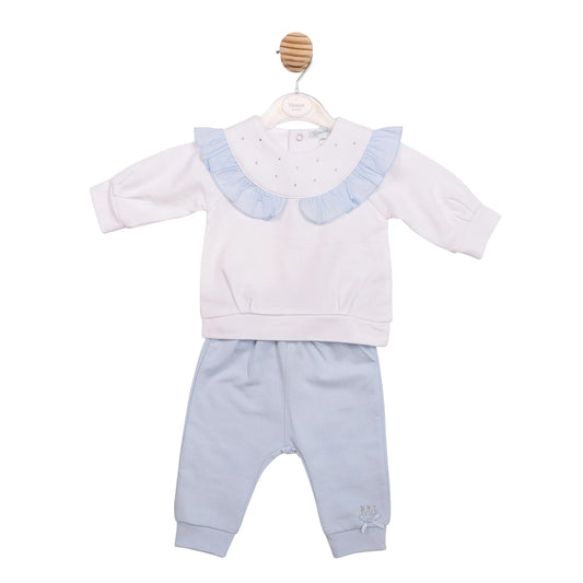 Mintini Blue & White Diamanté Jogset