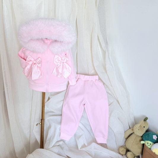 Pink Bow Tracksuit