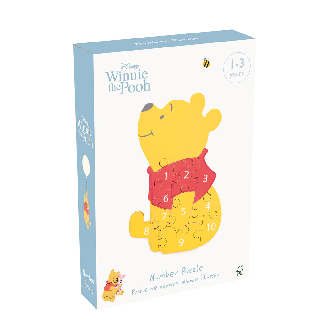 Disney Winnie the Pooh Wooden Number Puzzle