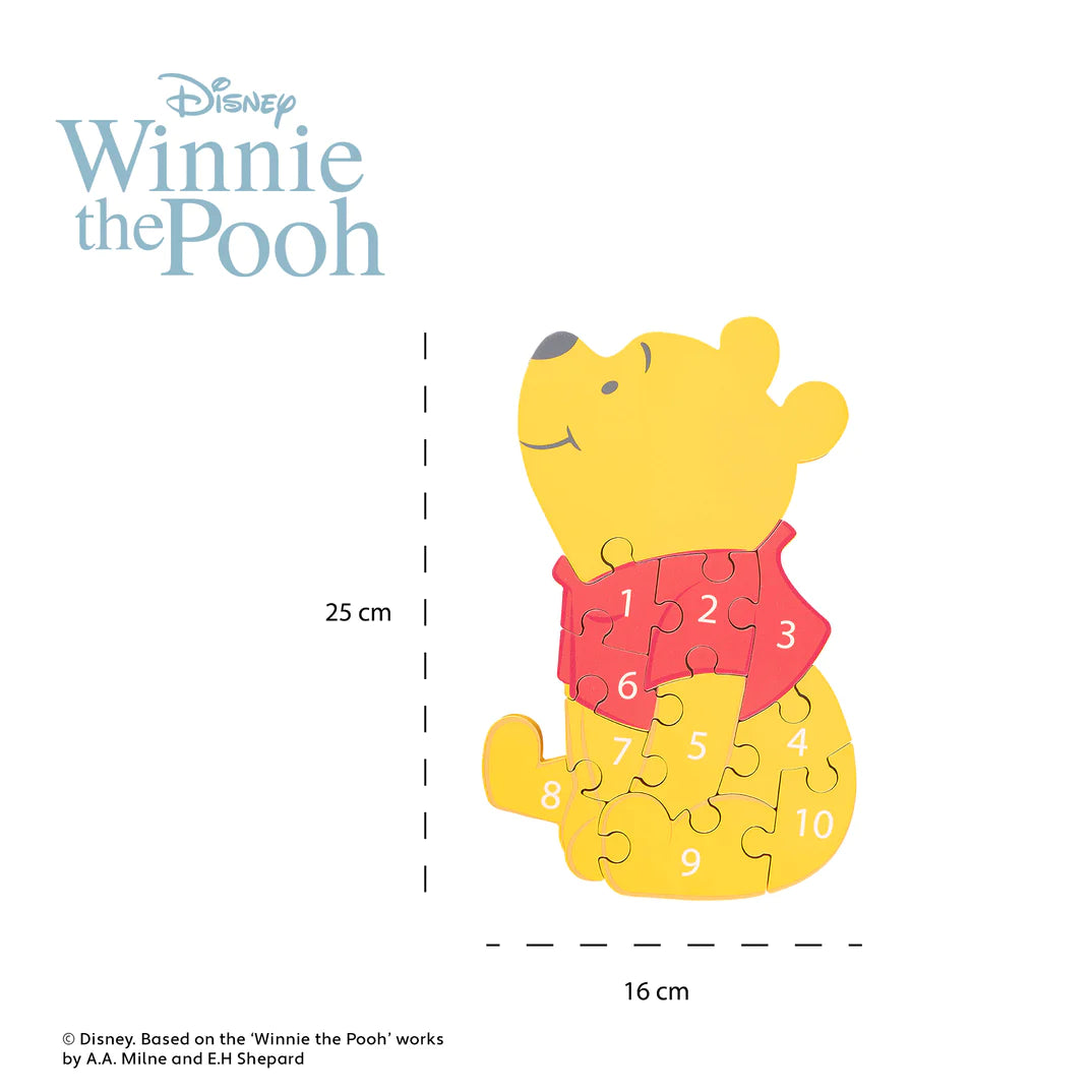 Disney Winnie the Pooh Wooden Number Puzzle