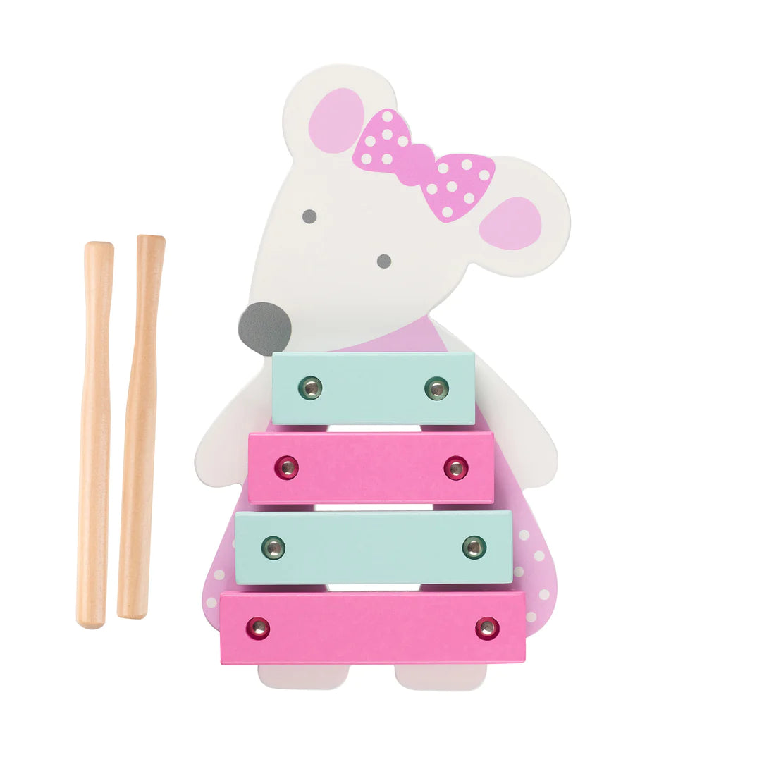 Pink Mouse Wooden Xylophone