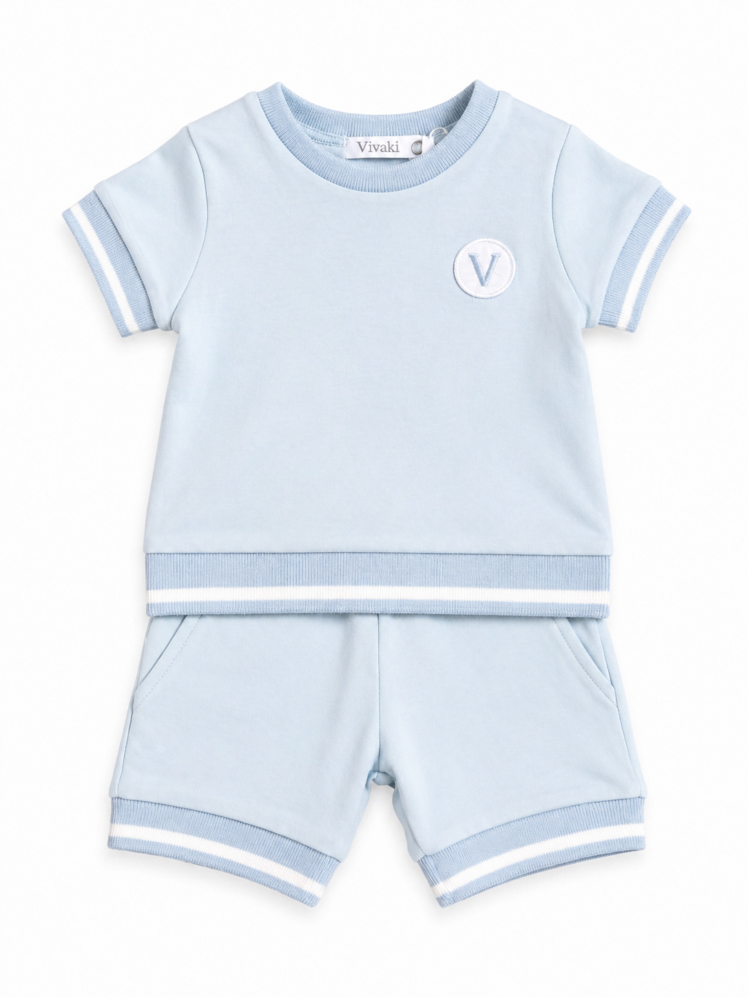 Blue T-shirt and shorts set