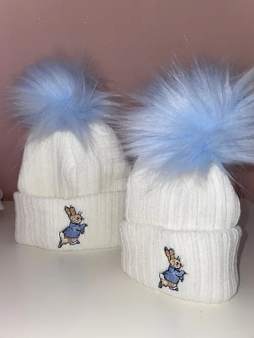 Blue Peter Rabbit Pom Pom Hat