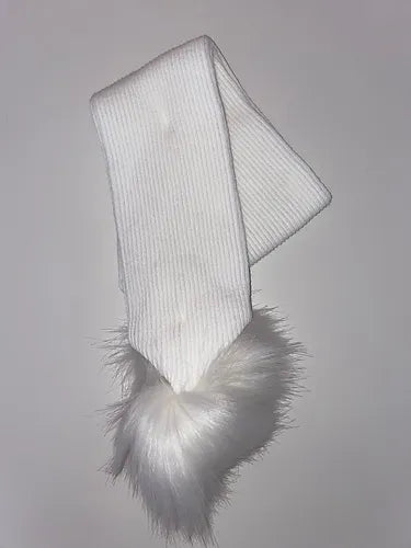 Pom Pom Knit Scarf